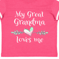 thumbnail image 4 of Inktastic My Great Grandma Loves Me Heart Great Grandchild Boys or Girls Toddler T-Shirt, 4 of 5