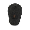 thumbnail image 5 of Male Winter Warming Baseball Cap Portable Fashion Hat with Ear Protector Warm-keeping Hats Headwear for Running Casual Sporting Dark Black, 5 of 10