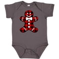 thumbnail image 3 of Inktastic Buffalo Plaid Gingerbread Man Boys or Girls Baby Bodysuit, 3 of 5