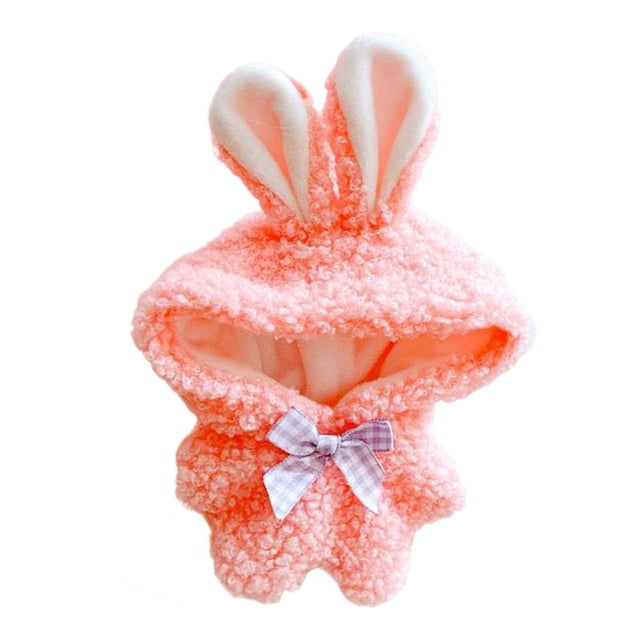 Ropa de muñeca de felpa de 17cm, juguete DIY para muñecas, viste tu propia muñeca, regalo elegante para niños, traje de muñeca para coleccionables de rosa