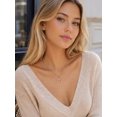 thumbnail image 2 of KeyStyle Cross Necklace for Women Rose Gold Plated Dainty Cross Pendant Hypoallergenic Chain Christmas Jewelry Gift for Her, 2 of 7