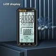 thumbnail image 4 of Digital Multimeter LCD Voltage Current Tester with Backlight Electric Handheld Circuit Volt Meters for Craftsman  Red, 4 of 10