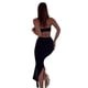 thumbnail image 4 of VISgogo Vestido con hombros descubiertos para mujer, sin mangas, con abertura en la espalda, con abertura en la cadera, ajustado, informal, elegante, ropa de una pieza VISgogo moda, 4 of 6