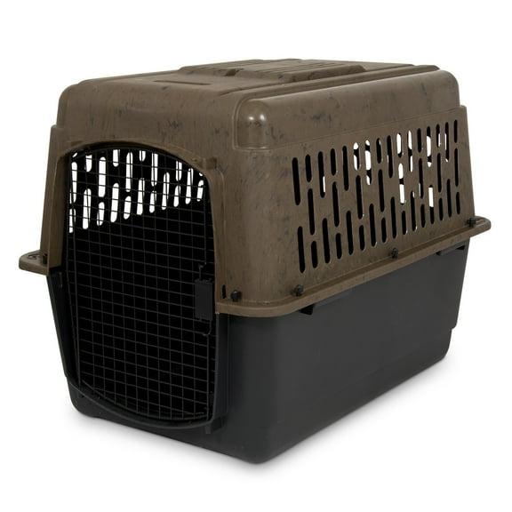 Petmate Ruffmaxx Dog Kennel Plastic 360° Ventilated Travel Pet Carrier, Medium 32" Dog Crate for Dogs 30-50 lb, Camouflage