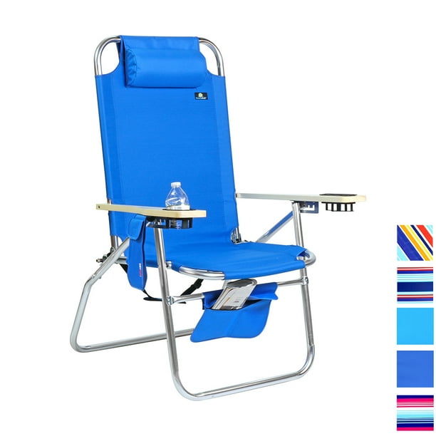 Deluxe XL Wide Tall Plus Size Aluminum Folding Big Heavy Duty Beach