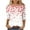 White(Style 177), variant on NuoCaiYun Valentines Day T Shirts for Women's Fashion Casual 3/4 Sleeve Printed O-Neck Pullover T-Shirt Tops