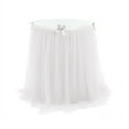 Zhiui Card Table Cover Table Skirt Wedding Birthday Party Dessert Table