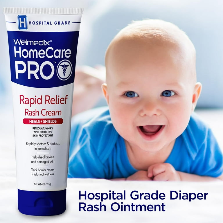 Welmedix Rapid Relief Diaper Rash Cream, Adult & Baby Barrier