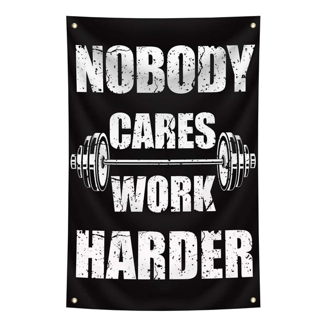 Banner Motivacional para Gimnasio 61x91 cm con Ojales de Latón