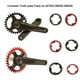 thumbnail image 4 of Advancent ovalado 96MM 30T/32T/34T/36T/38T platos y bielas de estable con 4 piezas de pernos de piñón para M8000 Ciclismo Rojo 36T, 4 of 6
