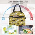 thumbnail image 4 of Uemuo Horsemen In Horseraces Printed Lunch Bag Lunch Box Reusable Insulated Lunch Tote Bag, Leakproof Thermal Cooler Sack Food Handbags Case High Capacity, 4 of 5
