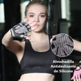 thumbnail image 3 of Guantes Deportivos Mujer y Hombre, Guantes de Fitness y Ciclismo, Diseño Medio Dedo y Transpirable para Levantamiento, Ejercicio Físico o Entrenamiento al Aire Libre, 3 of 5