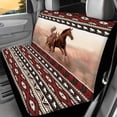 thumbnail image 4 of Pzuqiu Aztec Horse Car Seat Covers Full Set 4 Pack Easy to Install Front Seat Protector Auto Seat Rear Split Bench Cover Universal Automotive Seat Cover Accessories, 4 of 7