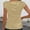 Beige, variant on Womens Summer Tops Satin Blouse with Ruffled Bow Draped Front Short Sleeves Elegant Tunic Summer Shirt, Size XL