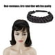 thumbnail image 4 of Banda para el cabello trenzada, 5 hebras, coletero, diadema elástica sintética gruesa clásica, accesorios de belleza para mujeres, B07, 4 of 4