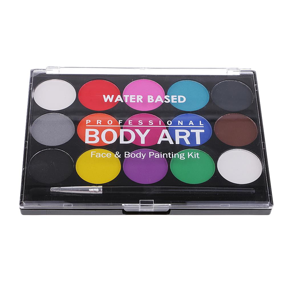 FVDPWYE Kids Face Body Paint Wooden Handle Paint Brush Sets Drawing Party Cosplay