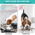 thumbnail image 4 of Pet Food Mat Absorbent Water Non-Skid Pet Food Mat Black Marble Pet Feeding Mat Dog Water Bowl Mat for Messy Drinker, 4 of 7