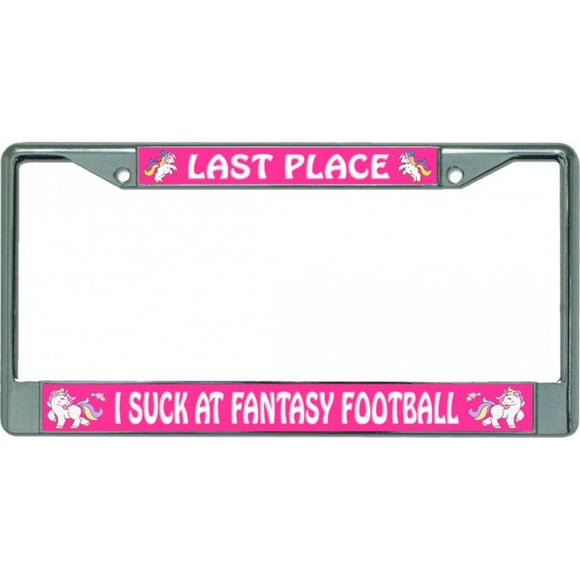 I Suck At Fantasy Football #3 Chrome License Plate Frame