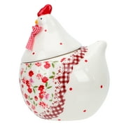 Jar Ceramic Storage Canister Container Food Easter Cookie Candy Kitchen Tea Hen Coffee Airtight Egg Porcelain Decoration
