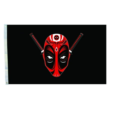DEYOU Deadpool Flag 3x5 Feet Banner Flag