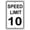 Warning Sign 2, variant on Speed Limit 10 Sign – 8x12 Inch RustFree Aluminum,Reflective & Weatherproof Metal Sign,HighVisibility Safety Warning for Road,Parking Area,or Private Driveway