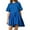 Blue, variant on Summer Dresses for Women 2025, Women Casual Loose Solid Patchwork Pleated Sleeveeless Round Dress(Black,L)