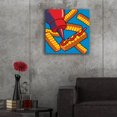 thumbnail image 5 of Epic Art 'Fries With Ketchup On Blue' by Ron Magnes, Acrylic Glass Wall Art, 24"x24", 5 of 8