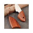 thumbnail image 4 of 1pc Mini Stainless Steel Pocket Knife, Portable Wooden Fish Knife, Imitation Wood Grain Pocket Knife, Outdoor Portable Short Knife, Kitchen Fruit Knif, 4 of 5