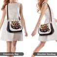 thumbnail image 4 of Psychedelic Pig Head Colorful Vintage Crossbody Bag for Women Medium Leather Hobo Bags Shoulder Bag Classic City Leather Satchels, 4 of 8
