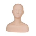 thumbnail image 2 of FITYLE Training Mannequin Practice Training Manikin Professional Flexible Practice Mannequin Head Shoulder Massage for Makeup Beauty A, 2 of 10