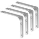 thumbnail image 1 of 4 soportes para estantes, soportes de esquina para pared de alta resistencia, soportes para estantes en ángulo con tornillos, para colgar en la pared, 150 x 200 mm, 1 of 5