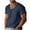 Navy, variant on YFNNUP Mens Muscle Tees Cotton Linen Solid Color Basic T Shirts Loose Casual Short Sleeve V Neck Work Shirts with Pocket