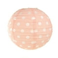 thumbnail image 1 of Polka Dot Hanging Paper Lanterns, Pink, 12-Inch, 1 of 1