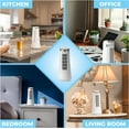 thumbnail image 3 of Comfort Zone 12 in. Oscillating Desktop Tower Fan, Electronic Touch Switches, White, 3 of 8