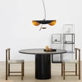thumbnail image 2 of ECD Lighting Vintage Flying Saucer Curved Retro LED Pendant Light Fixture - Metal Hat Creative Ceiling Lights Corridor Restaurant Cafe Bar Chandelier Lamp, 2 of 7