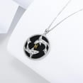 thumbnail image 3 of Midir&Etain Pisces Necklace 925 Sterling Silver Constellation Pendant Necklace Zodiac Sign Necklace Pisces Birthday Jewelry Gifts for Women Men, 3 of 8