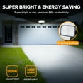 thumbnail image 3 of UME 4500LM LED Security Lights Motion Sensor Light Outdoor, 5000K Daylight, IP65 Waterproof, Dusk to Dawn, 3 Head Motion Detected Flood Light for Garage, Yard, Porch (Black), 3 of 9