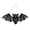 M B, variant on sunsanly Halloween Hanging Glass Suncatcher Decoration Acrylic 2D Bat Ornament Gothic Car Rearview Mirror Decor for Home Window Wall Car