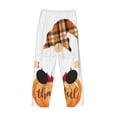 thumbnail image 3 of Lsque Autumn Gnomes Print Men's Pajama Pants, Lounge Pant - Comfortable Home Wear,Elastic Waistband, Stylish Design-X-Large, 3 of 9
