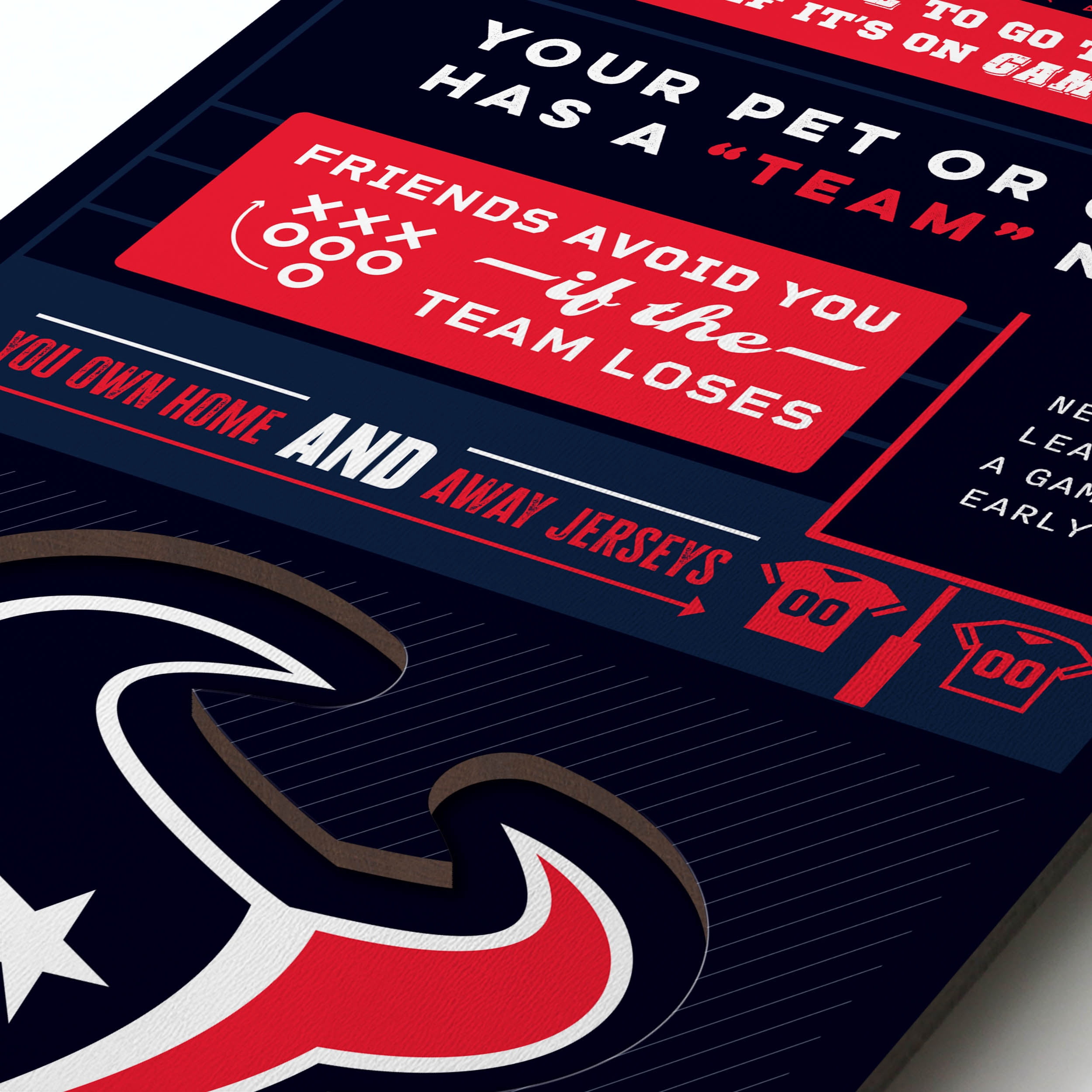 YouTheFan NFL Houston Texans 3D Top 10 Wall Art