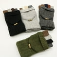thumbnail image 3 of Suede Thinsulate Thermal Insulation Mittens, 3 of 6