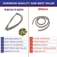 thumbnail image 7 of Whole Parts Refrigerator Door Gasket (Gray Color) Part# W10443314 - Replacement & Compatible with Some Amana, Kitchen Aid, Kenmore, Maytag and Whirlpool Refrigerators, 7 of 7