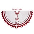 thumbnail image 5 of Milue Christmas Tree Skirt with Bowknot Pattern Stylish Tree Bottom Decoration Mat, 5 of 8