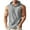 Gray, variant on ZCFZJW Men's Workout Hooded Tank Tops Lightweight Full Zip Up Sleeveless Gym Shirts Muscle Cut Off T Shirt Bodybuilding Hoodies Beige XXXL