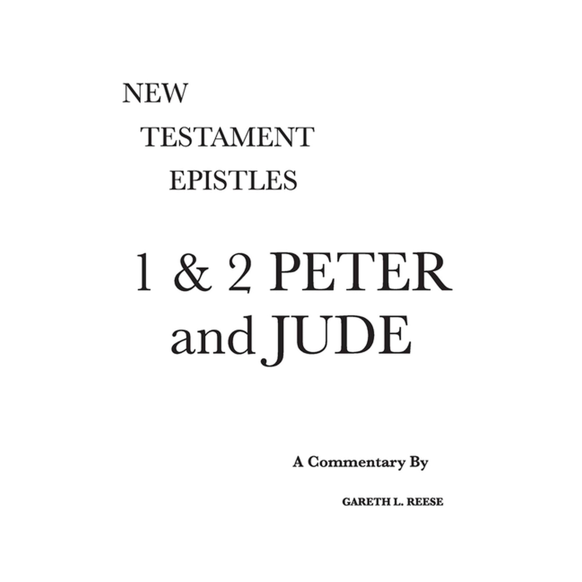 1 & 2 Peter and Jude: A Critical & Exegetical Commentary (Hardcover)