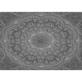 thumbnail image 1 of Ahgly Company Machine Washable Indoor Rectangle Transitional Dark Gray Area Rugs, 7' x 9', 1 of 7