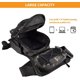 thumbnail image 4 of Bolsa para pierna, bolsa táctica militar para muslo, bolsa multifunción Molle para senderismo, acampada, escalada, viajes, motocicleta, ciclismo, caza, camuflaje, 4 of 4