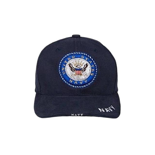 Navy Blue UNITED STATES NAVY Deluxe Adjustable Cap w/US Navy Emblem