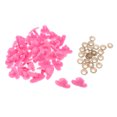 thumbnail image 2 of de Seguridad de Plástico de Triángulo de 100 piezas con lavadoras para 12x17mm rosa Sunnimix Nariz de seguridad de triángulo, 2 of 8