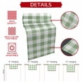 thumbnail image 5 of Sage Green Buffalo Plaid Short Table Runner 48 Inches Long,Green White Checkered Farmhouse Cotton Linen Table Runners Dresser Scarves,Tabletop Scarf Furniture Cover for Home Dinner Party 13"x48", 5 of 8